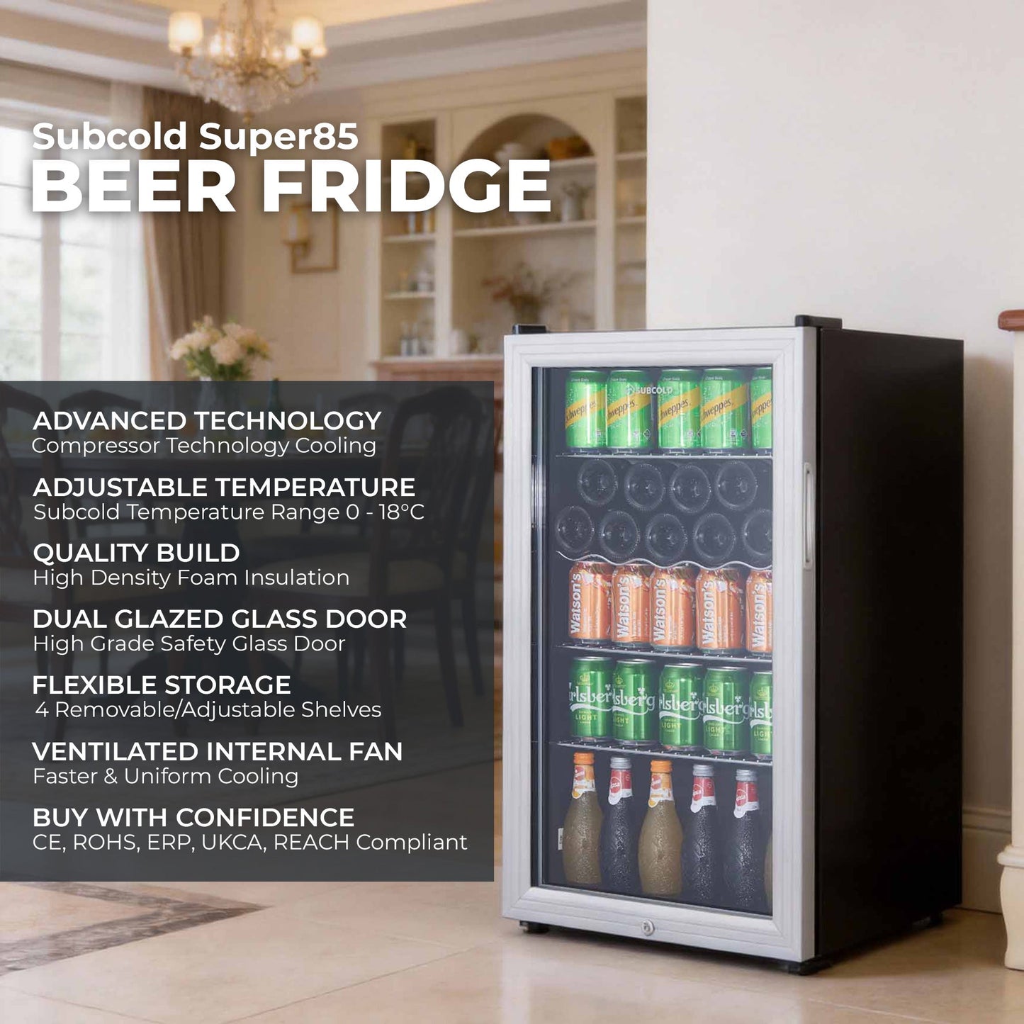 Subcold Super85 LED Beer Fridge
