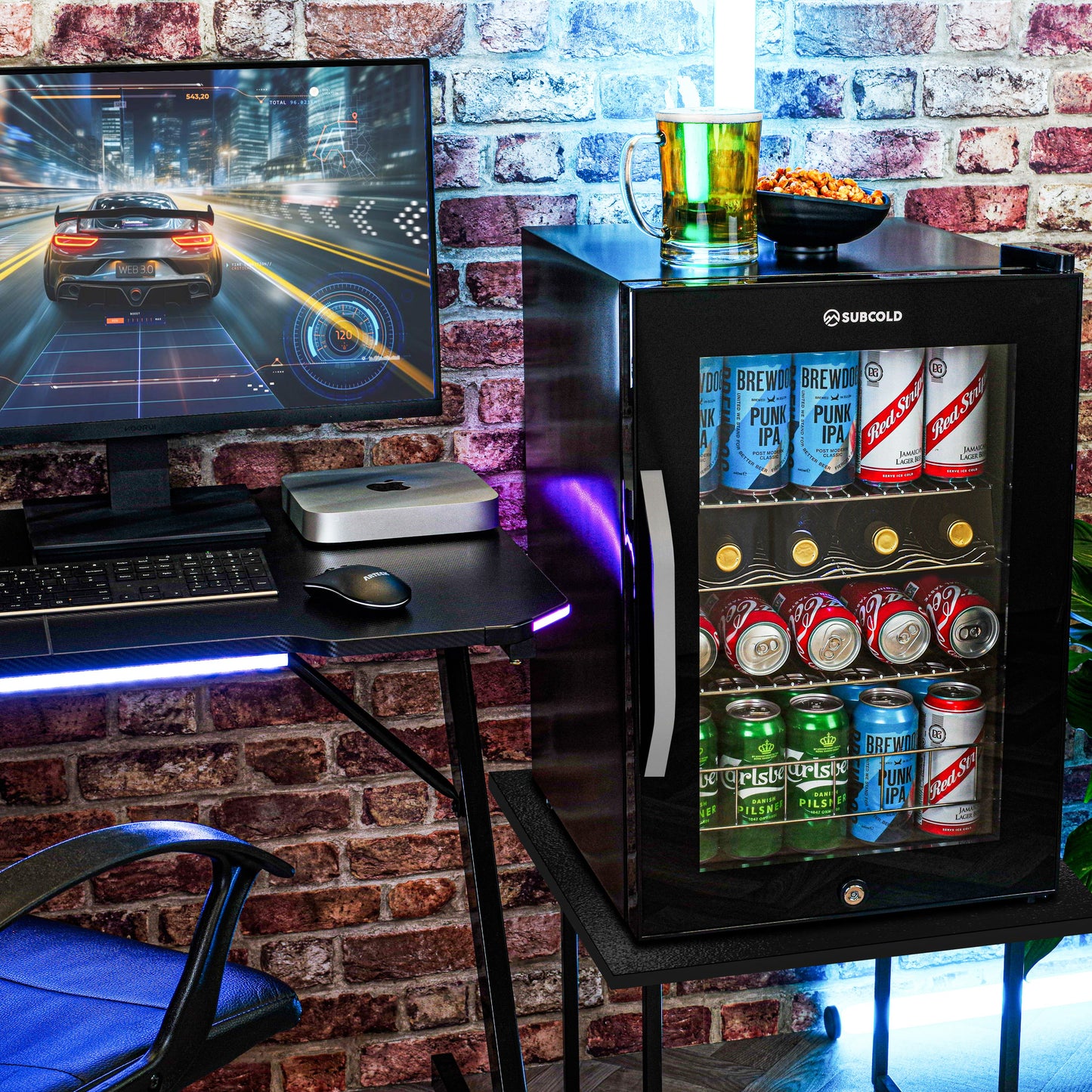 Subcold Ace65 LED Touch Control Beer Fridge