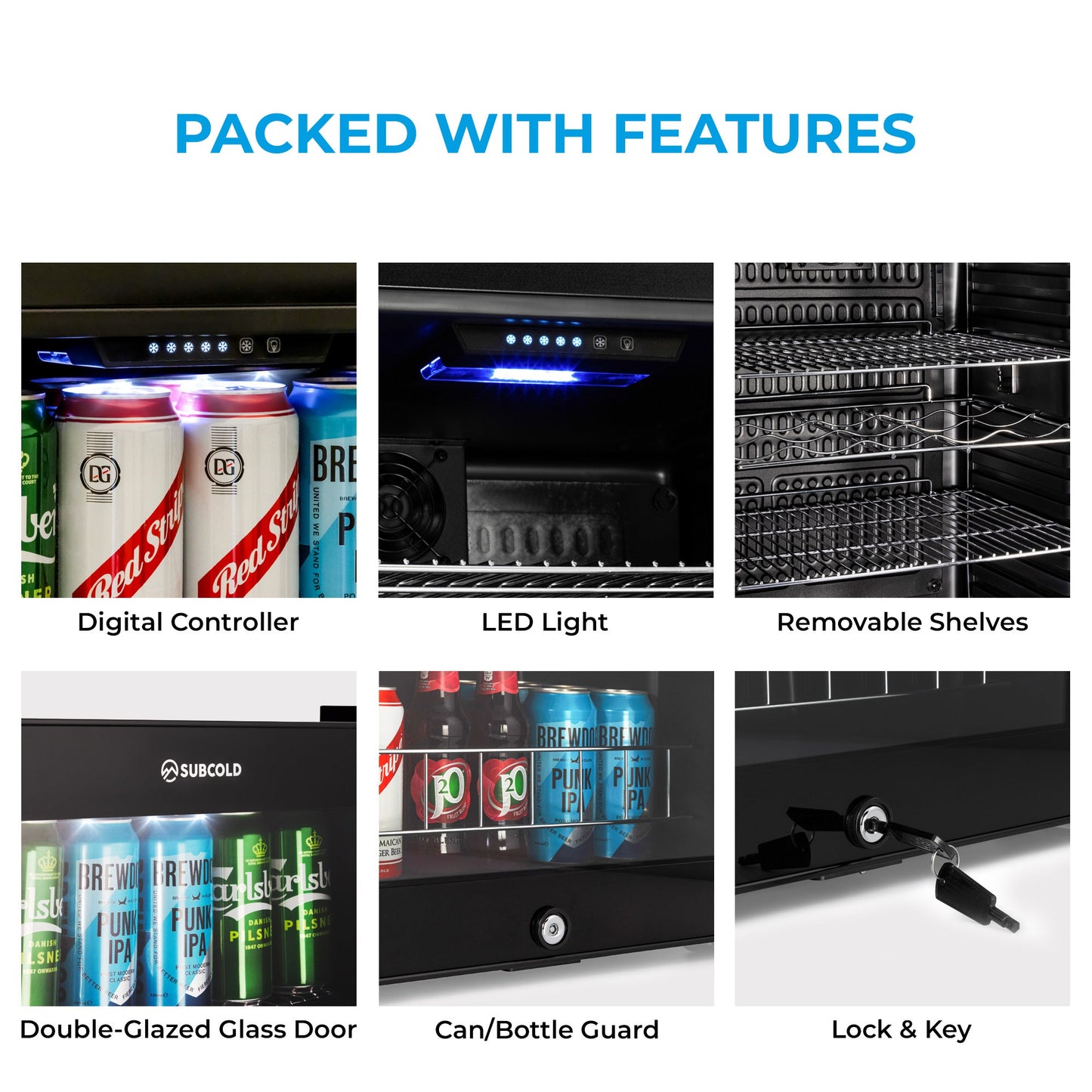 Subcold Ace65 LED Touch Control Beer Fridge