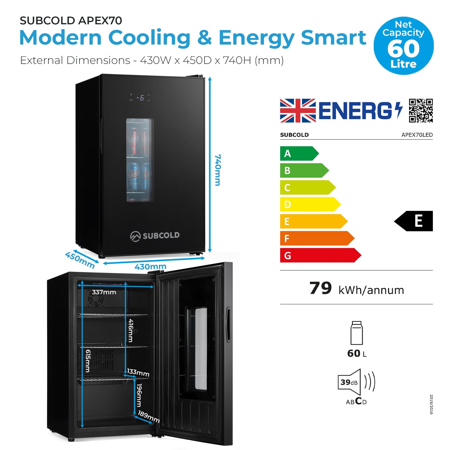 Subcold Apex70 SUB-ZERO Beer Fridge