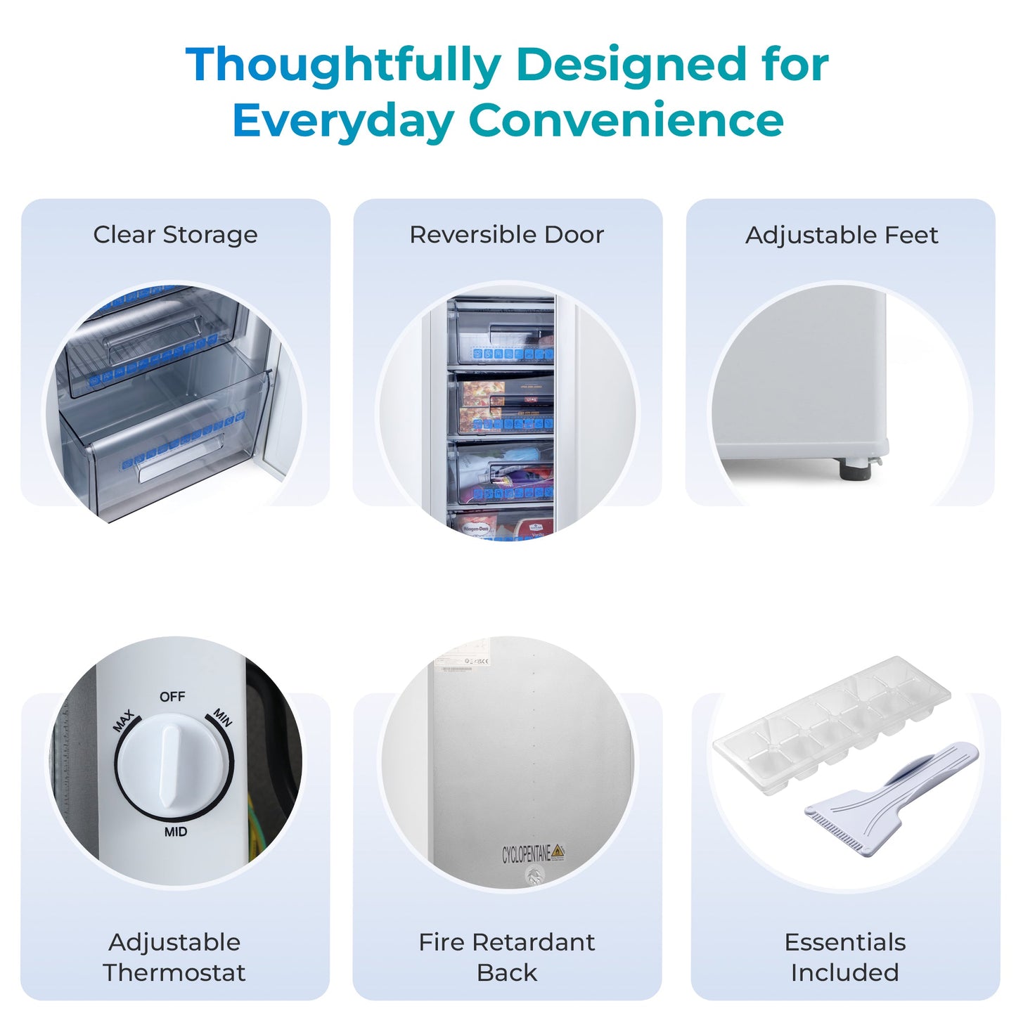 Subcold Eco90F Under Counter Freezer - White