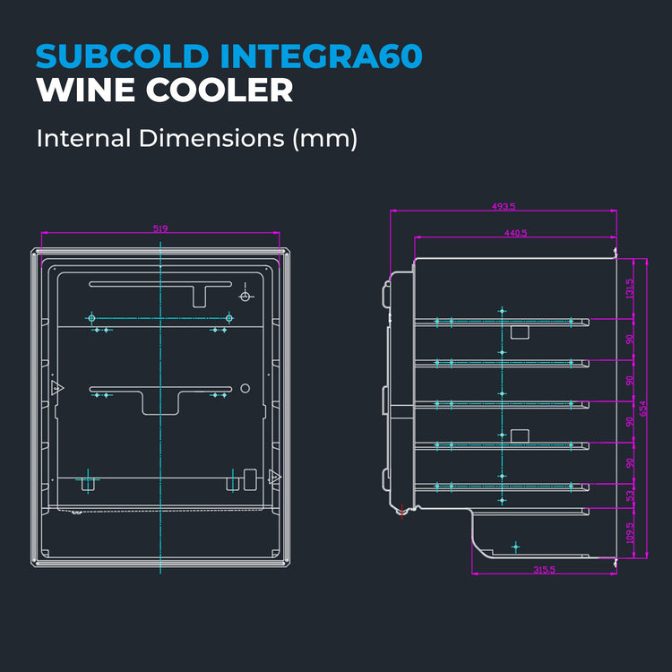 Subcold Integra60 Integrated Wine Cooler
