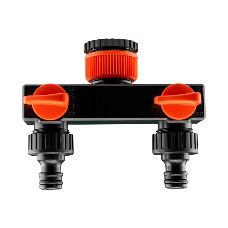 Tap Splitter with Valves and 25mm MDPE Tee/Straight Fittings Kit