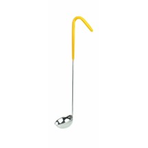 Stainless Steel 1-Piece Ladle with Yellow Handle - 30ml (1oz)