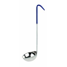 Stainless Steel 1-Piece Ladle with Blue Handle - 240ml (8oz)