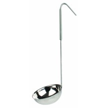 Stainless Steel 1-Piece Ladle with Grey Handle - 350ml (12oz)