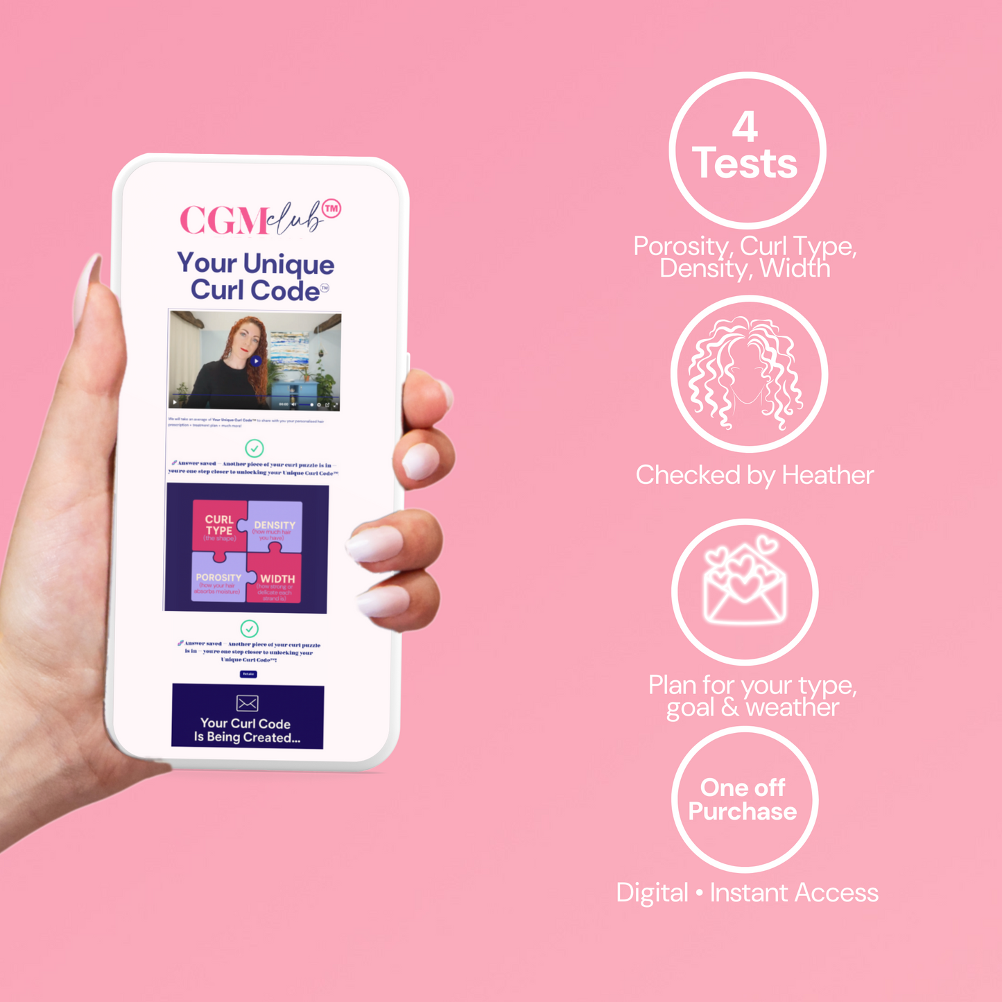 CGM Club® tutorials.  6 Steps.  20minutes.  Endless Curl + Wave Confidence