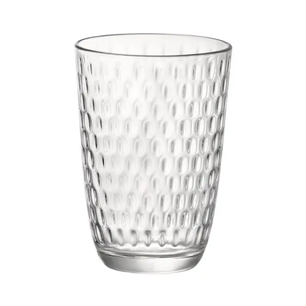Bormioli Rocco Slot Highball Water Glasses - 390ml - Set of 6