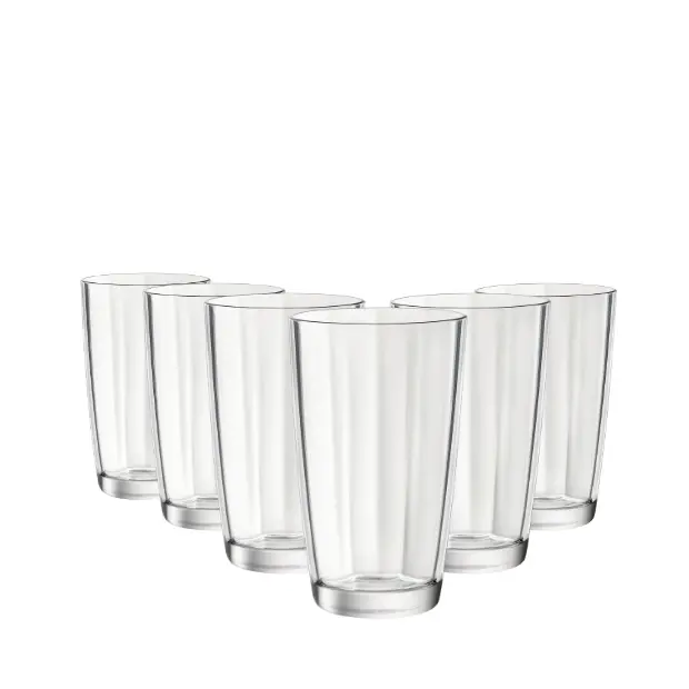Bormioli Rocco Pulsar Clear Highball Glasses - 470ml - Set of 6