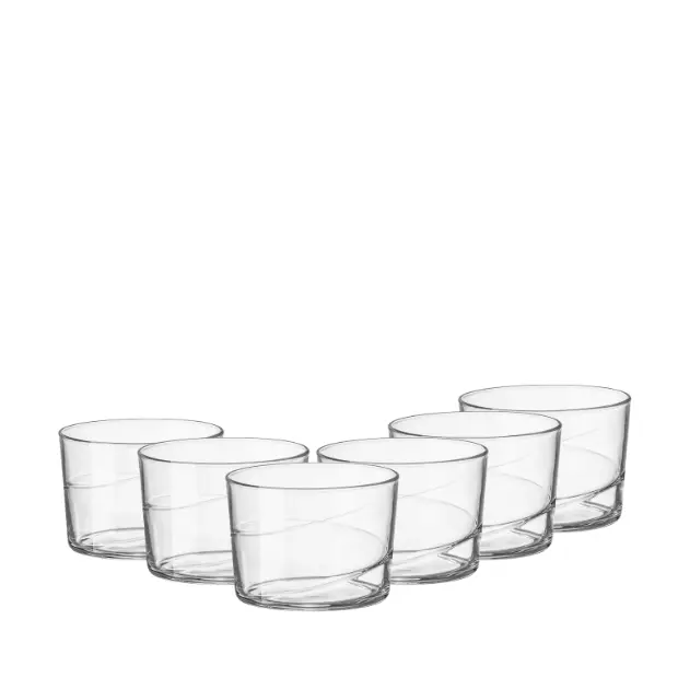 Bormioli Rocco Swirl Mini Glasses - 215ml - Set of 6
