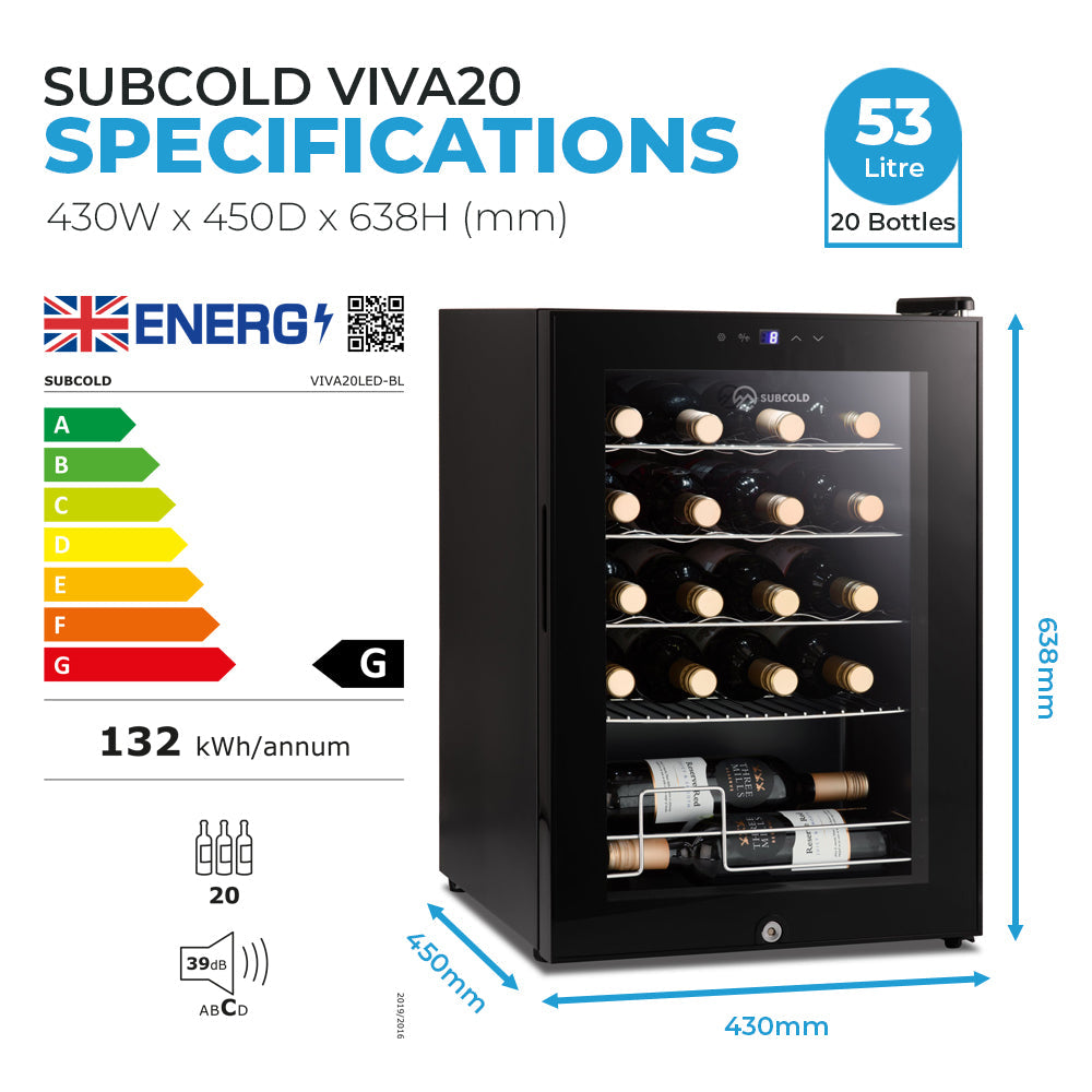 Subcold Viva20 LED Wine Cooler