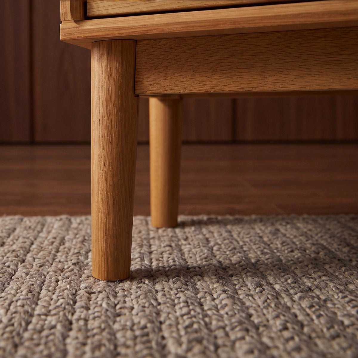 Wright Narrow Oak Bedside Table