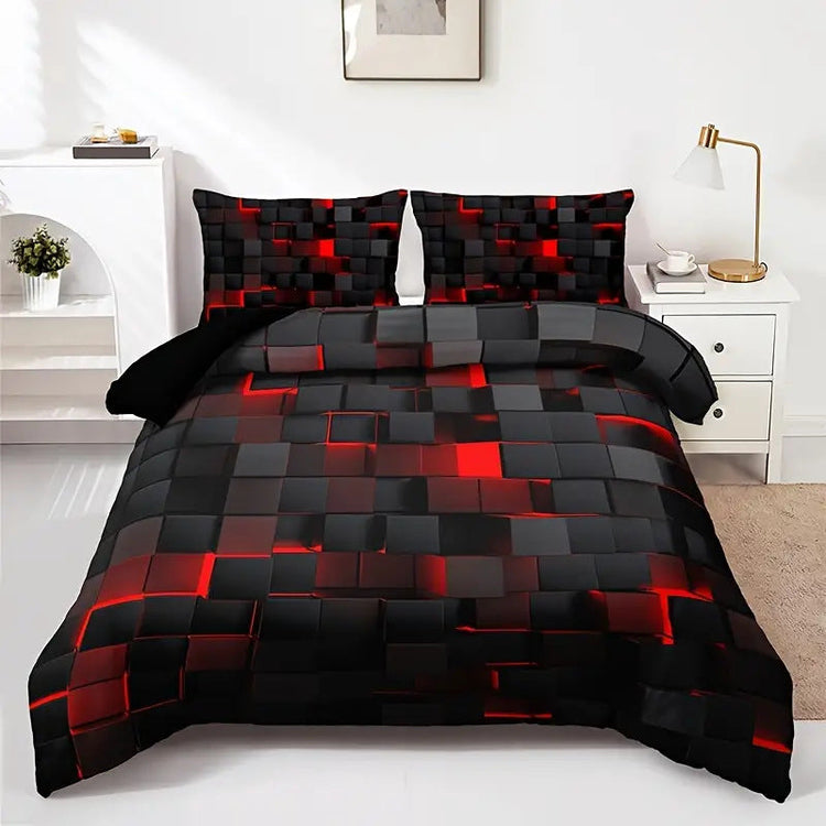 Abstract Grid Series Quilt Cover Digital Printing Bedding