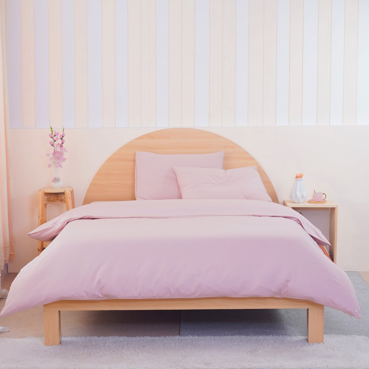 Ackly Bamboo Blush Full Bedding Set