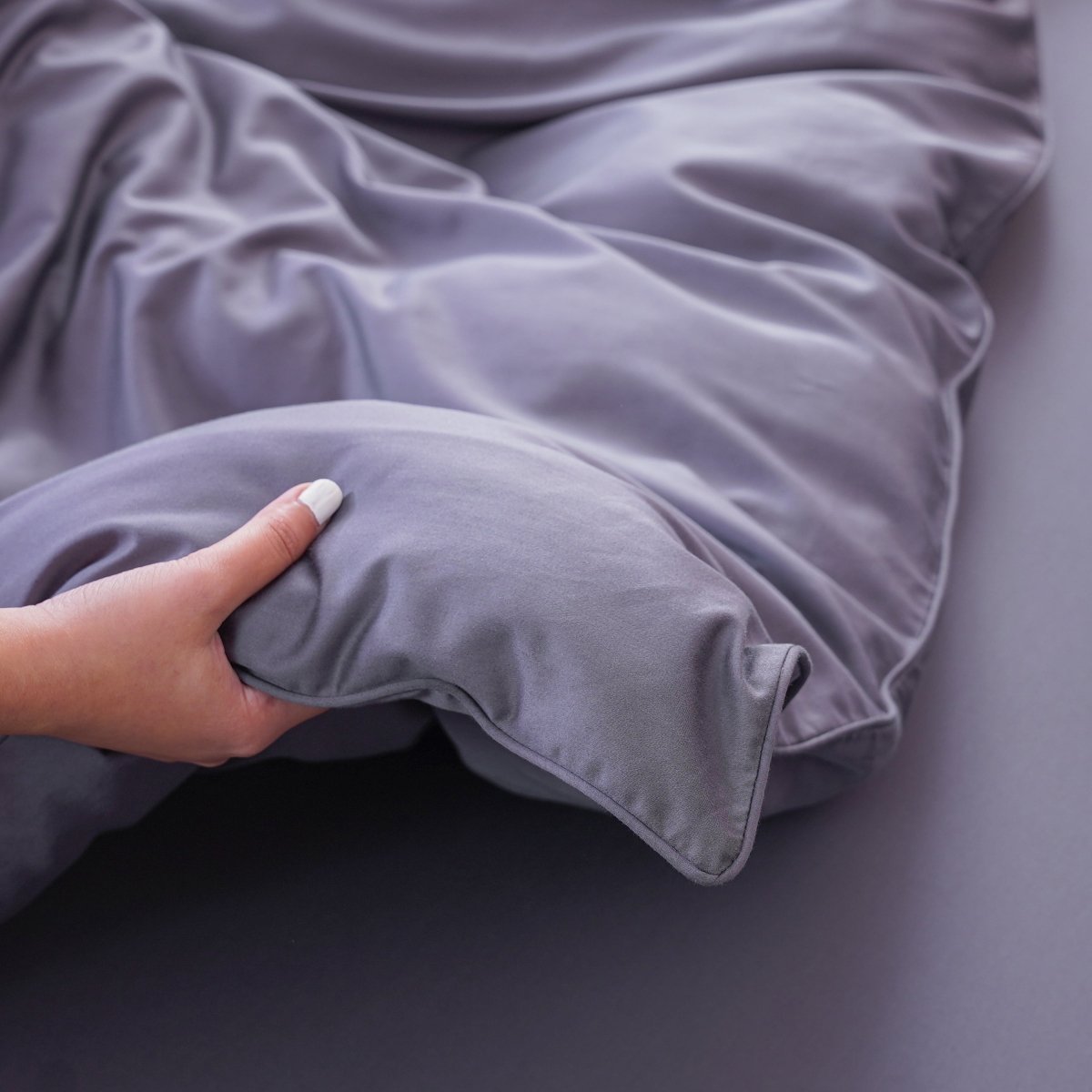 Ackly Bamboo - Charcoal Duvet Cover