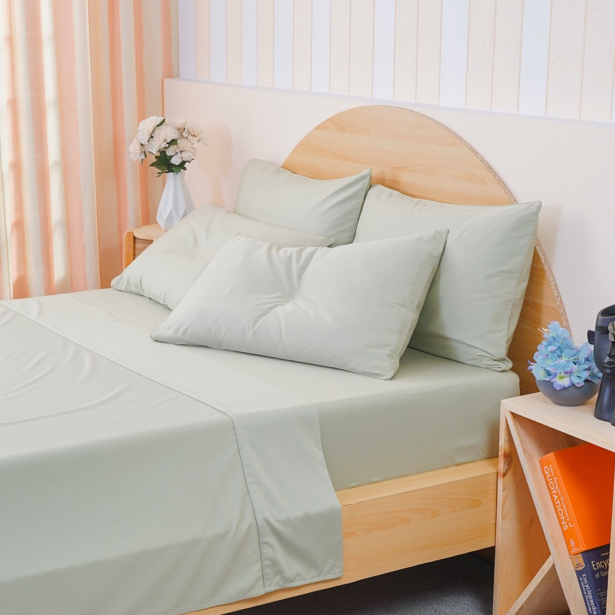 Ackly Bamboo - Sage Green Flat Sheet