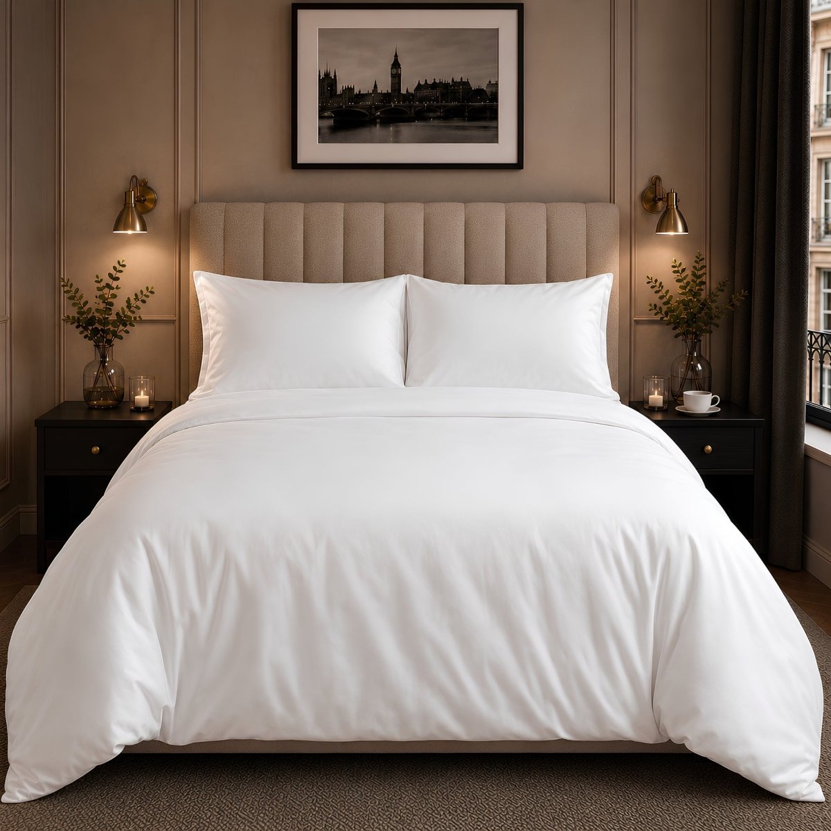 Ackly Bamboo White Duvet Cover Set