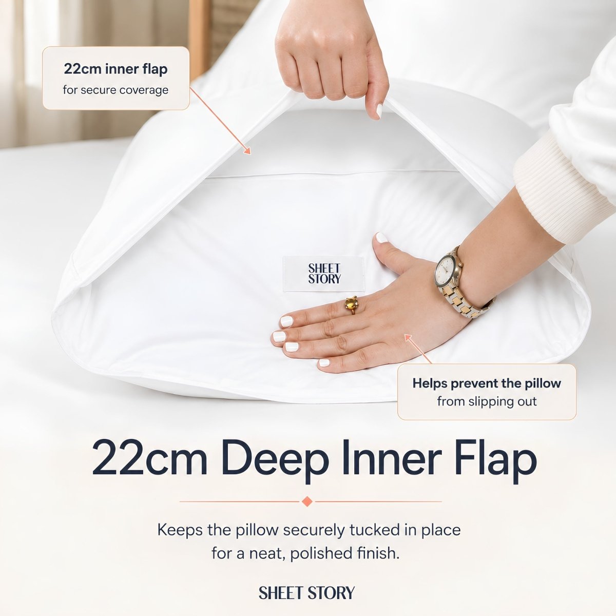 Ackly Bamboo - White Pillowcases Pair