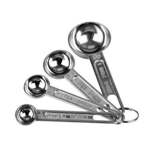 4-Piece Aluminium Measuring Spoon Set