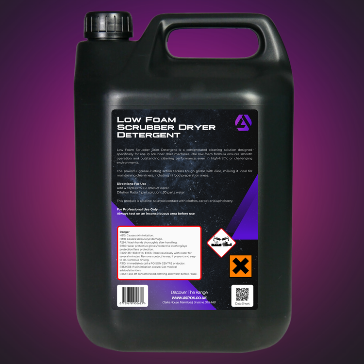 Astrox Low Foam Scrubber Dryer Detergent - 5 Litres