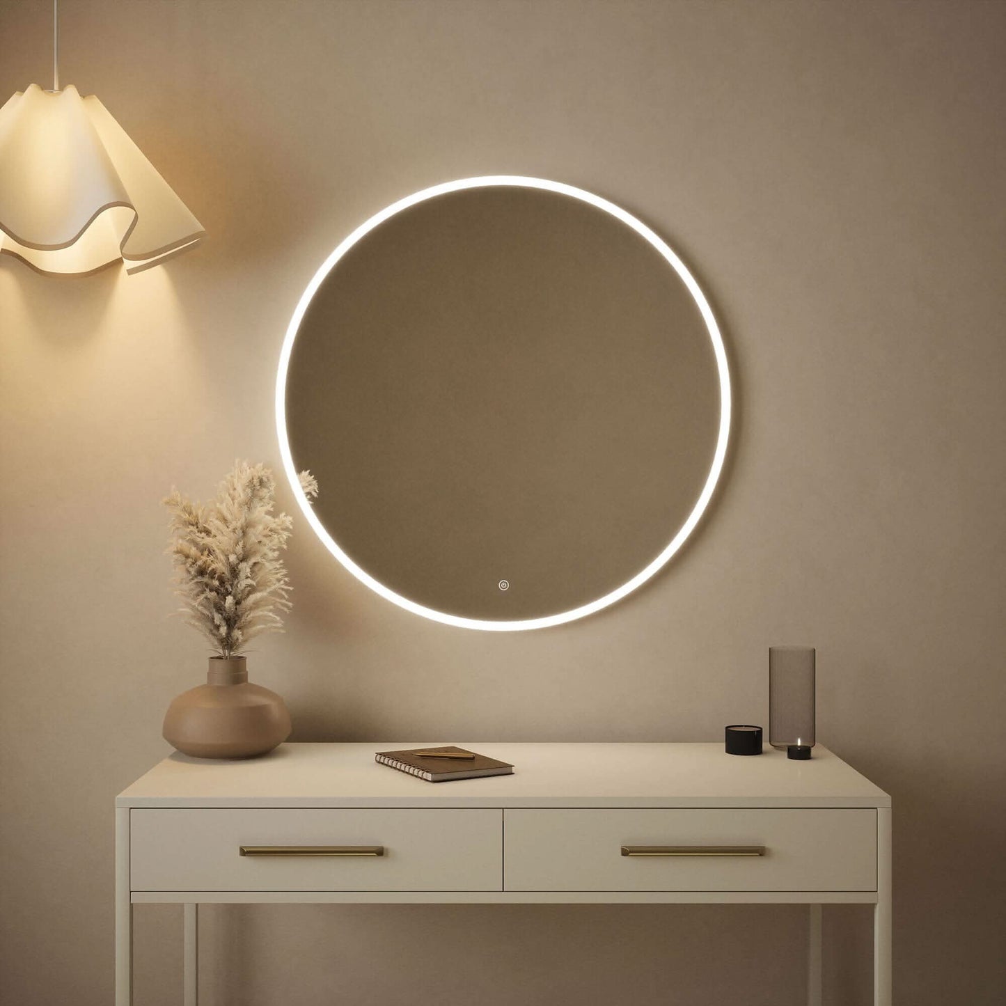 Ava Round Wall Mounted Mirror 80cm