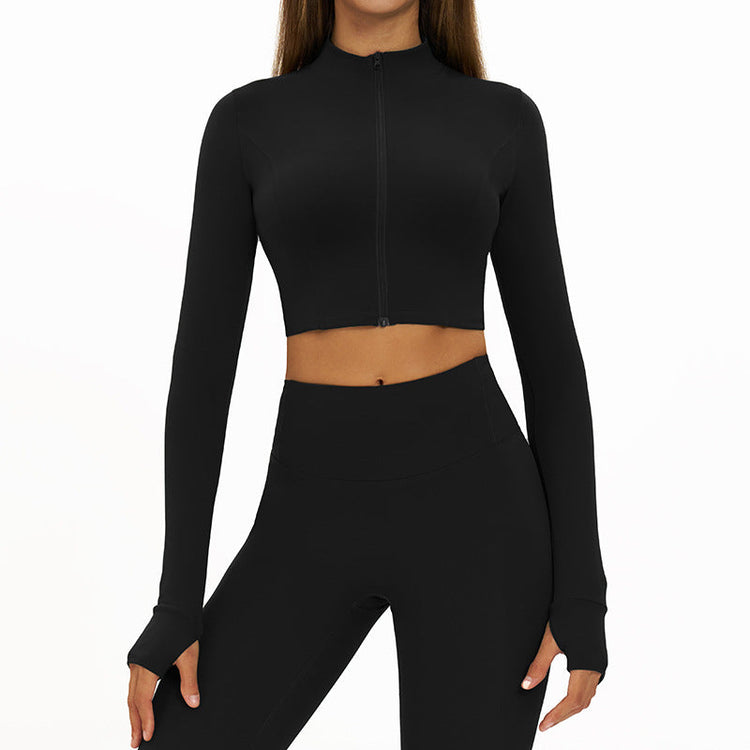 Slim-fit Fitness Long-sleeve Jacket Quick-dry Yoga Wear