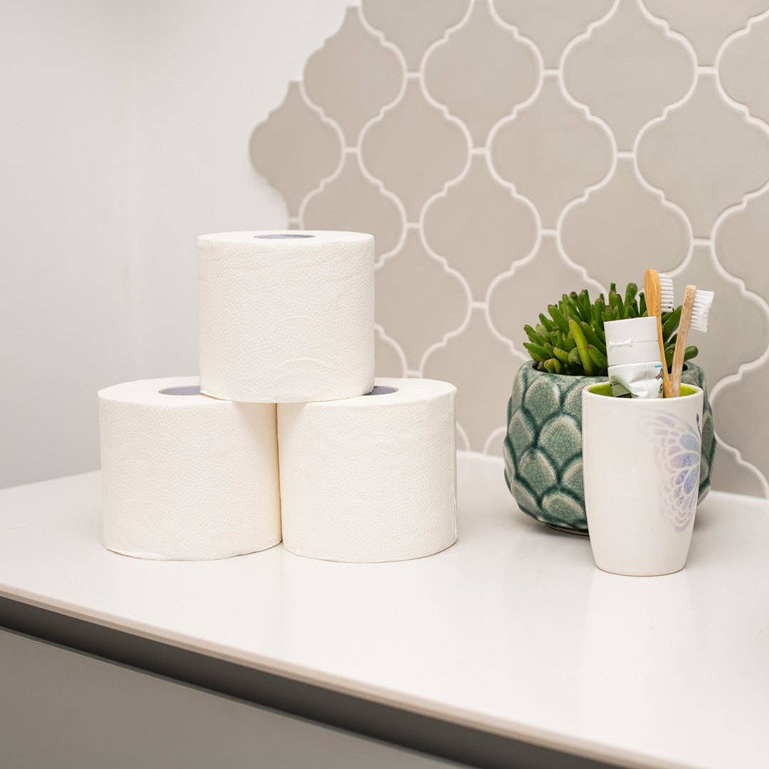 Bamboo Toilet Paper – Single Roll, Soft | Unwrapped