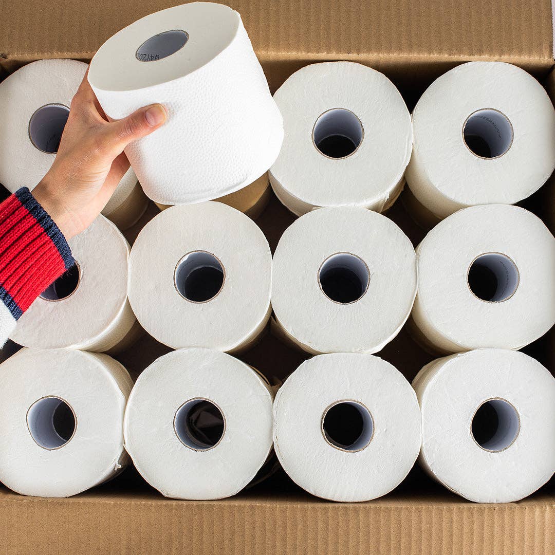Bamboo Toilet Paper – Single Roll, Soft | Unwrapped