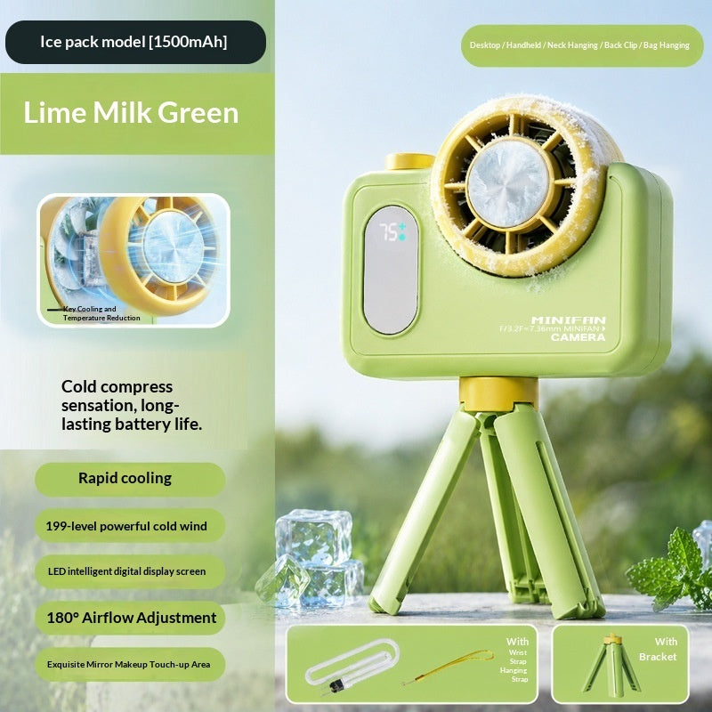 Turbo-cooling Mini Camera Handheld Fan