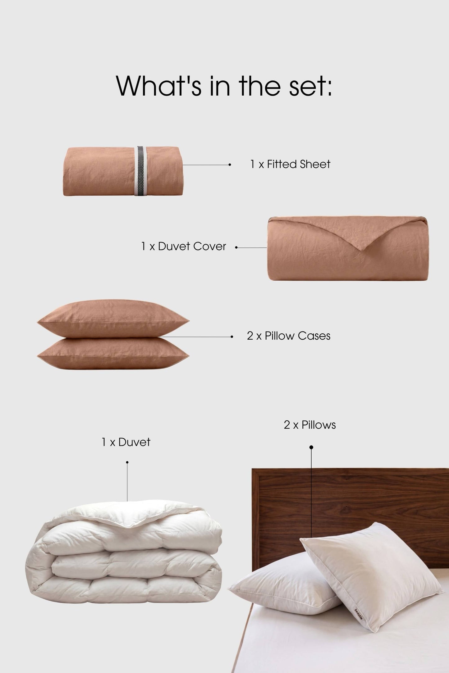 Percale Move-In Bedding Set