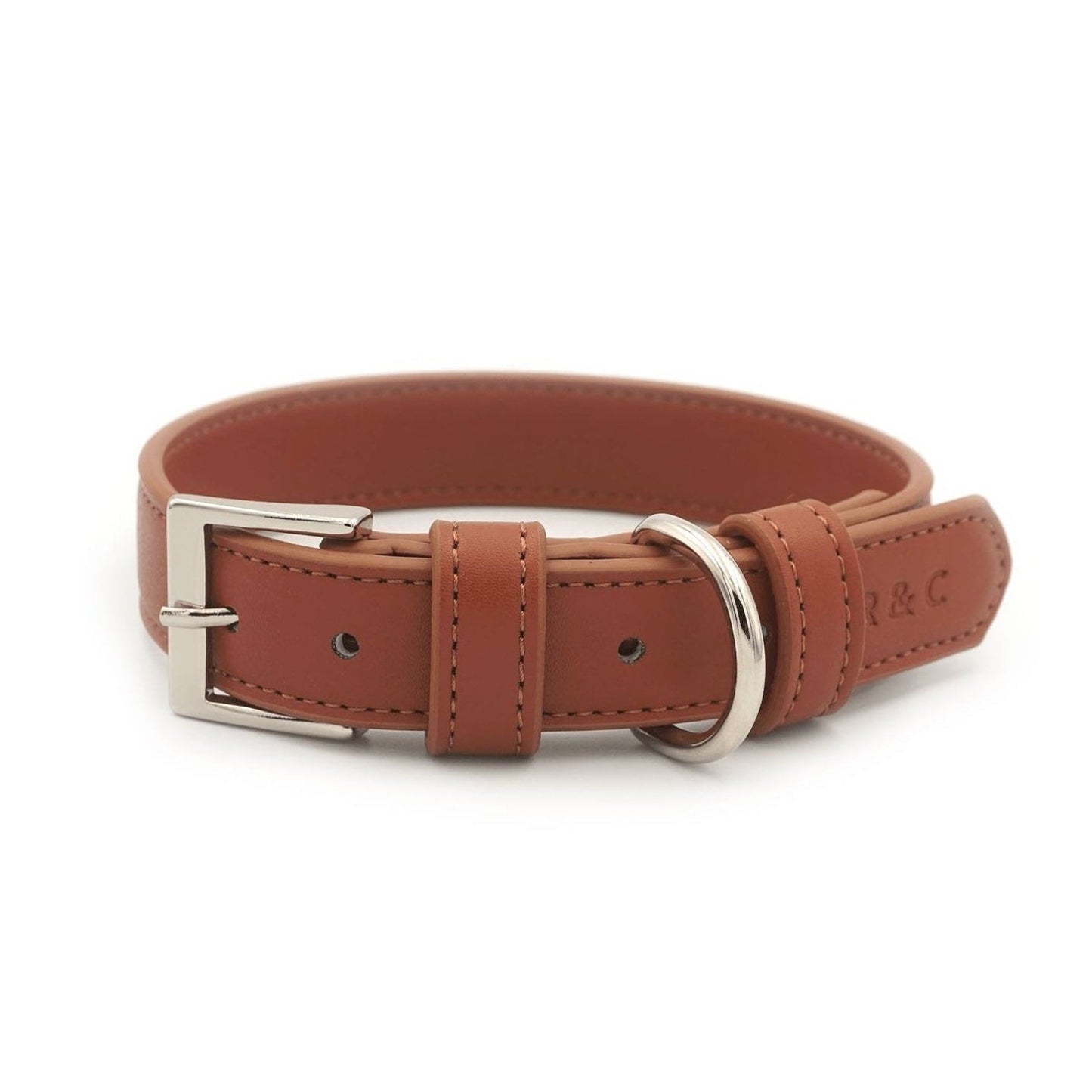 Brown Leather Dog Collar