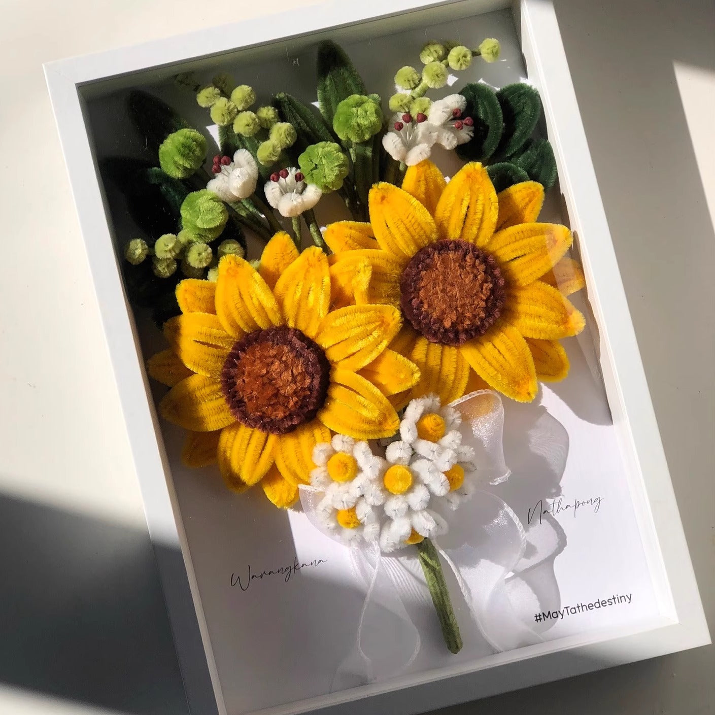 Mother's Day Teacher's Day Gift Sunflower Photo Frame Decoration Material Package
