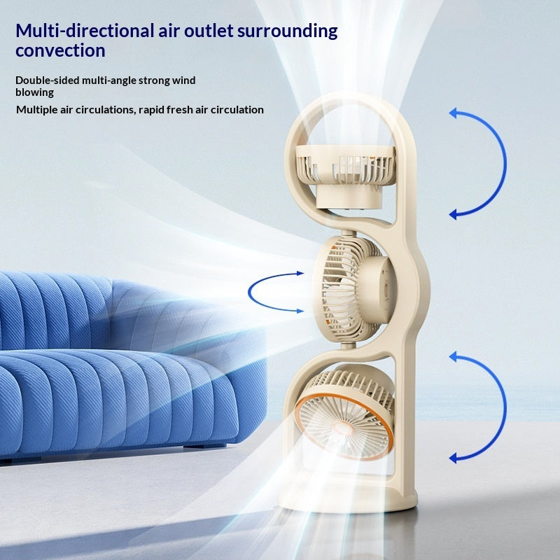 Multifunctional High-Wind-Force Three-Speed Fan With Night Light