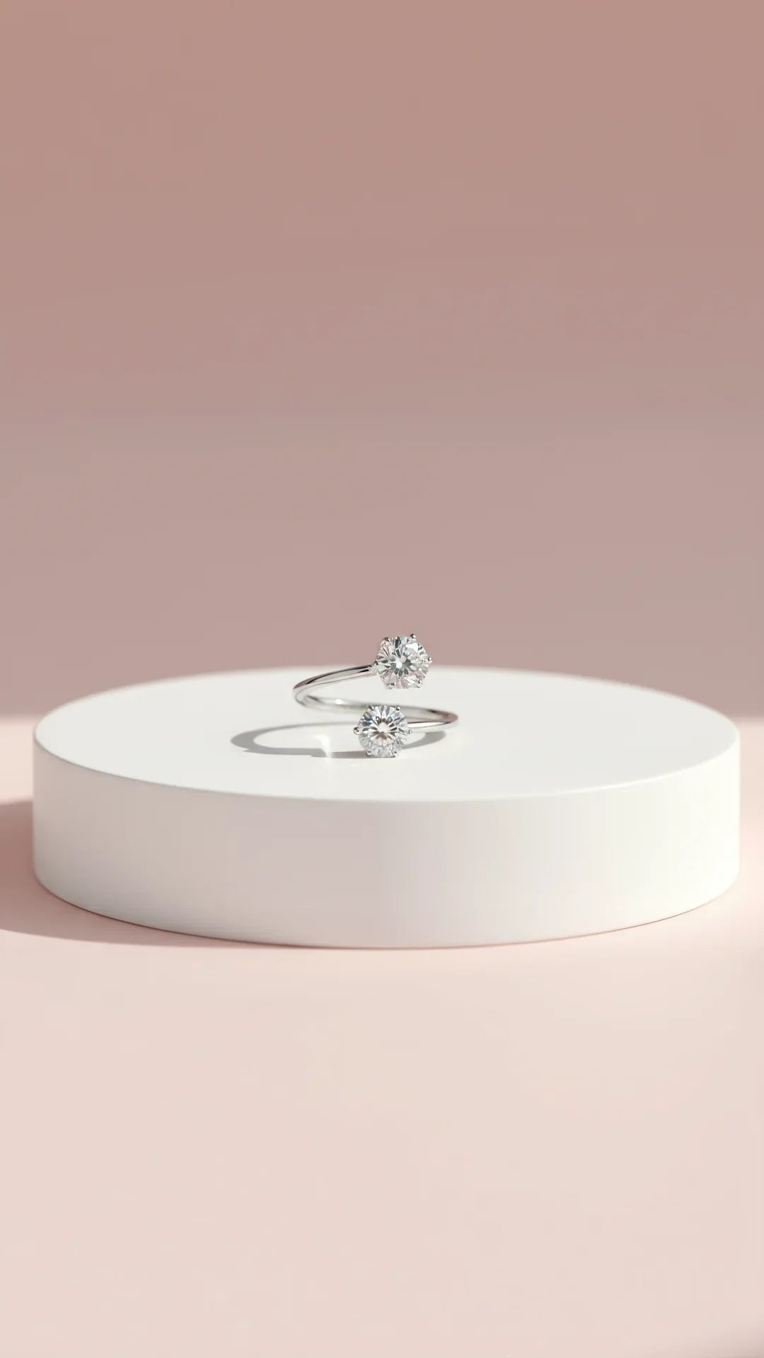 Crystal Free size Stacking Rings Box set of 36