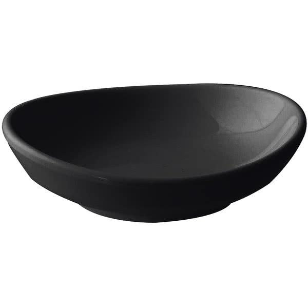 Classic Black Round Melamine Saucer 57ml - Pack Of 12