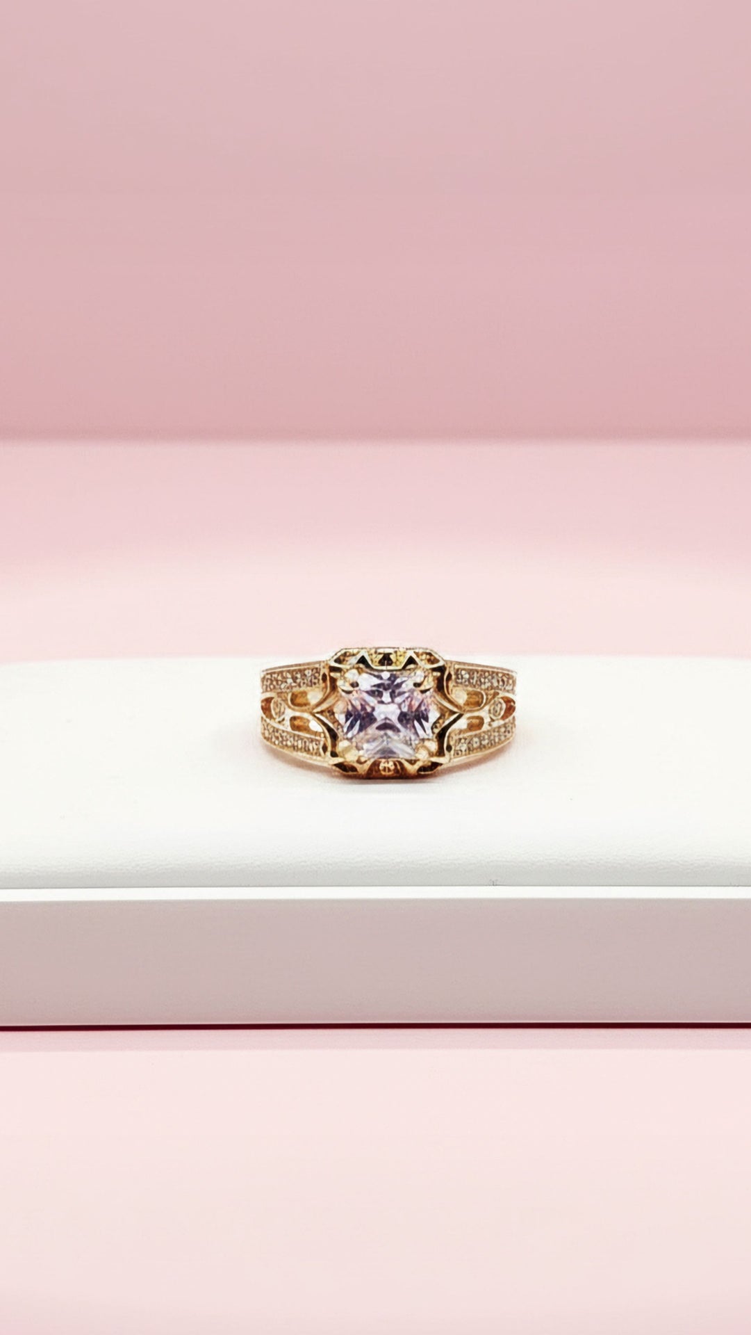 Geometric Crystal Rings Box set of 12