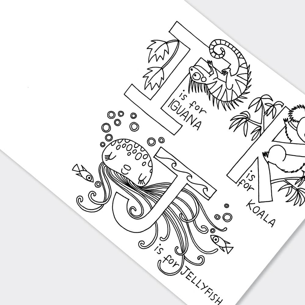 Children’s Alphabet Colouring Book for Creative Learning