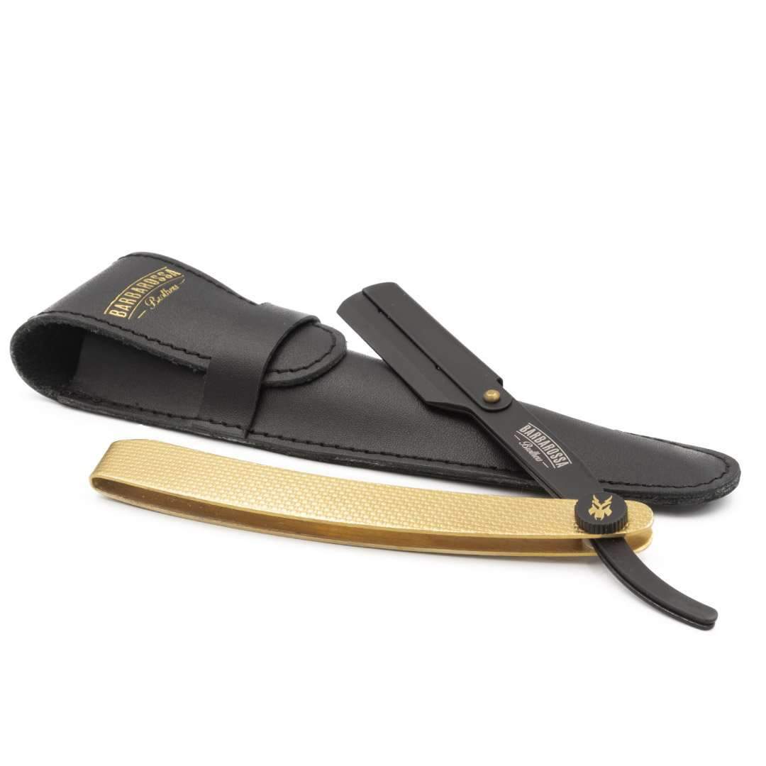 Cut Throat Razor - The Jolly Roger - 24k Gold Plated