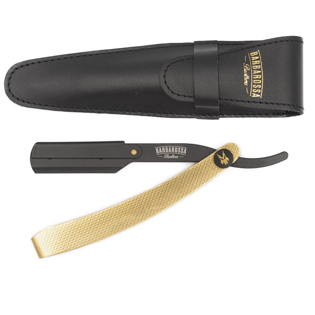 Cut Throat Razor - The Jolly Roger - 24k Gold Plated