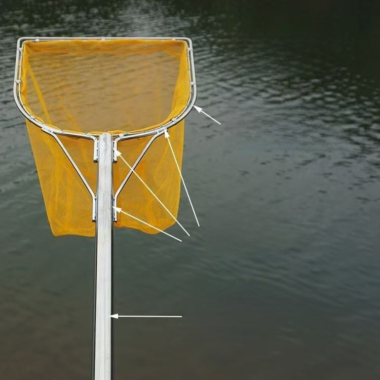 Stainless steel double-frame net fishing gear for fish markets