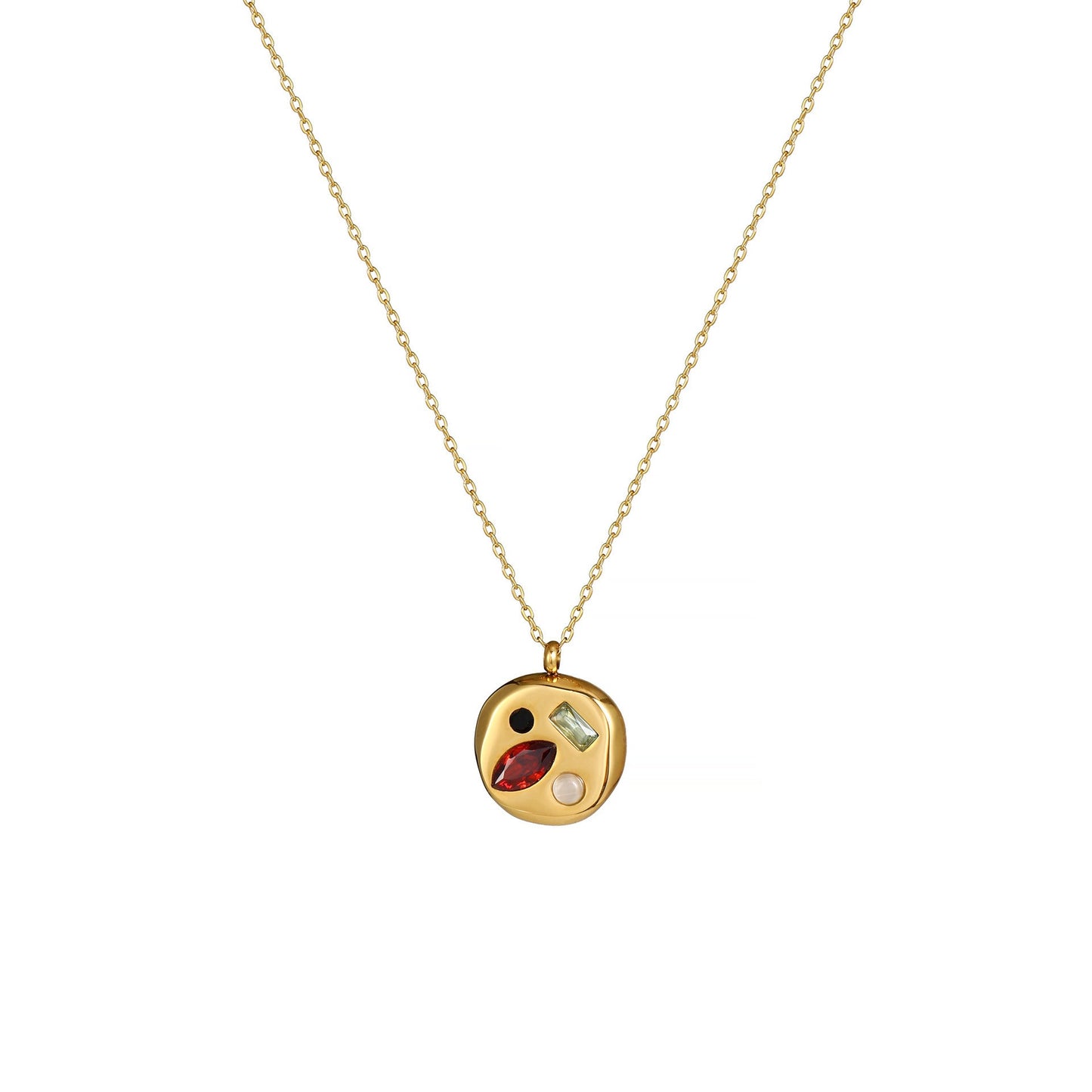 Colorful Zircon Mom Necklace December Birthday Stone Valentine's Day Gift Gifts For Moms Necklace