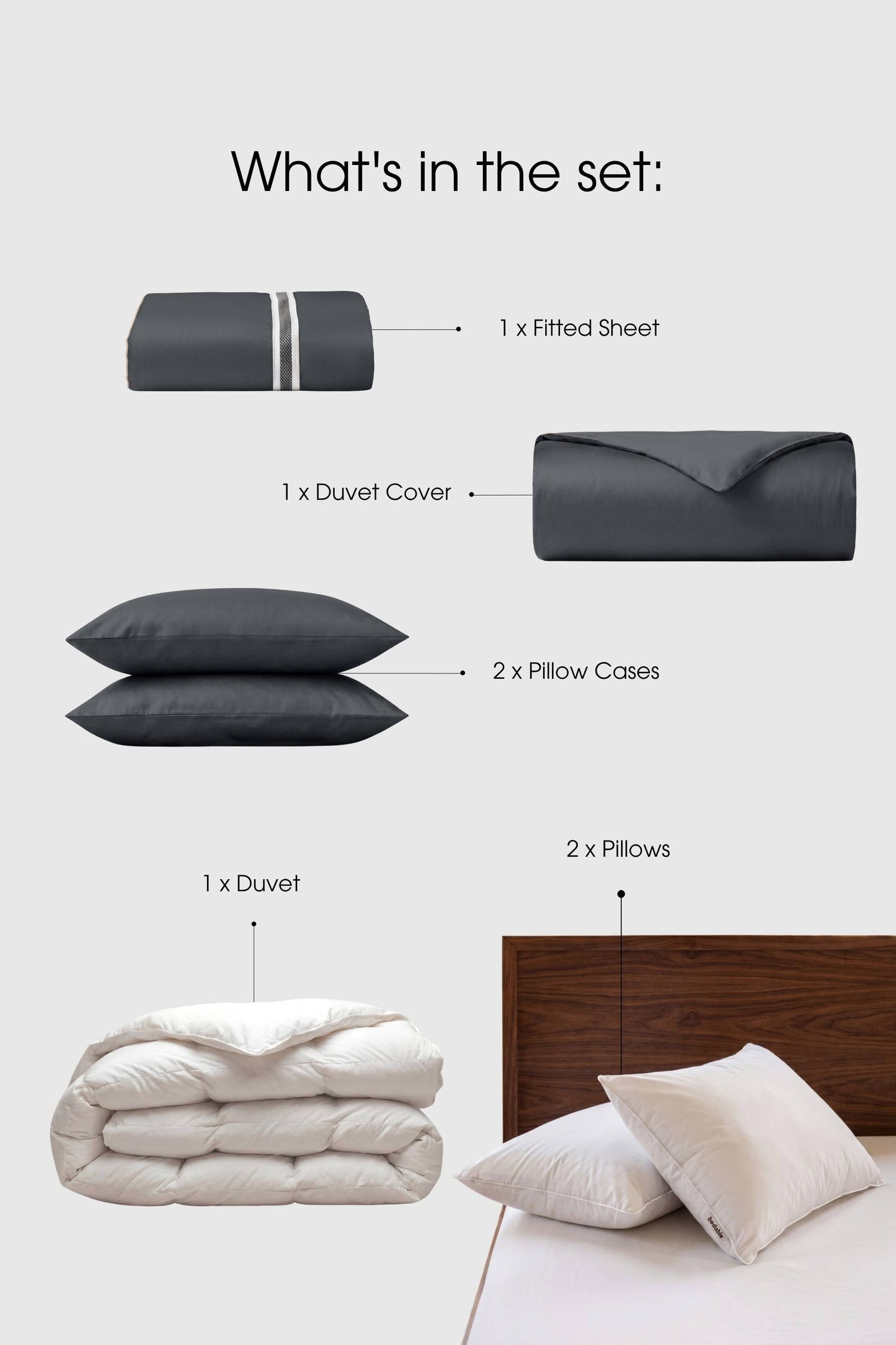 Sateen Move-In Bedding Set