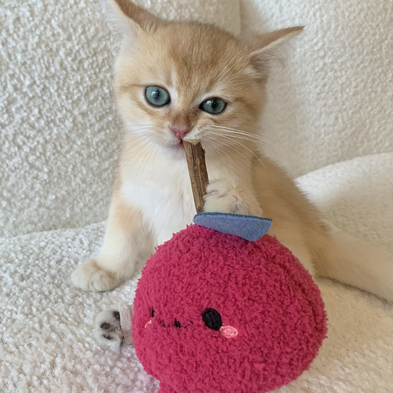 Cute Cat Bite Molar Rod Toy