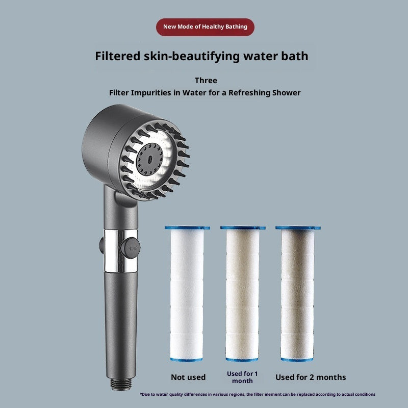 Supercharged Shower Head Shower Set Household Handheld Shower Head Bathroom Bracket