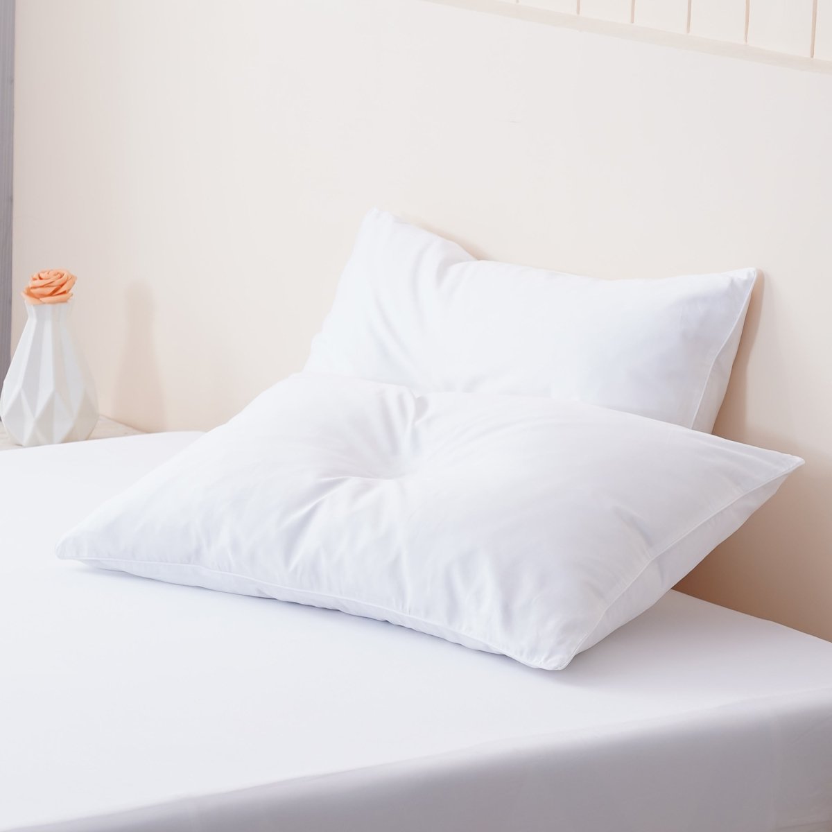 Ella Cotton White Full Bedding Set