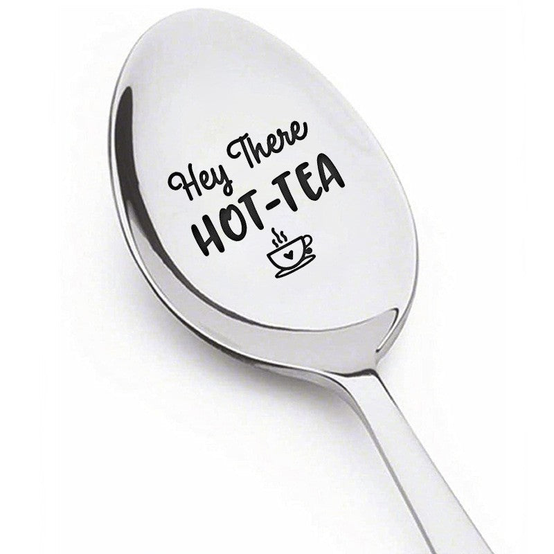 Mother's Day Gift Stainless Steel Lettering Long-handled Spoon