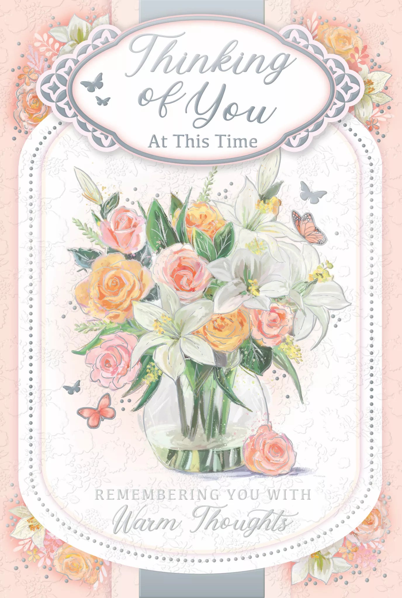 thinking of you  at this  time rembering you with watm thoughts  card