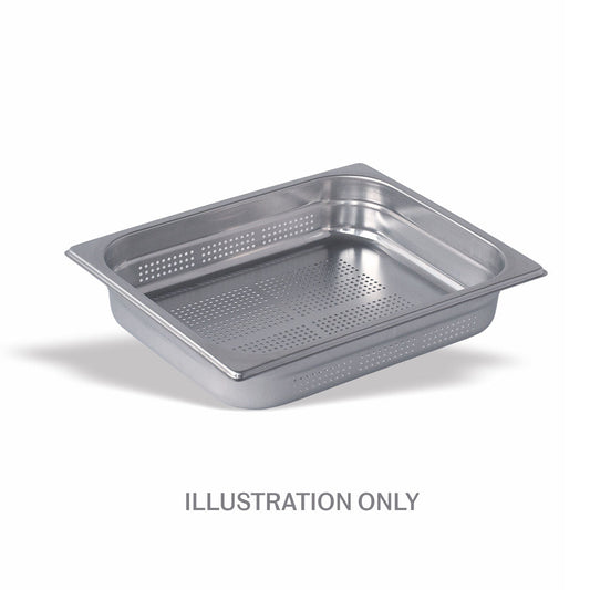 GN 1/2 Stainless Steel Gastronorm Perforated 100mm