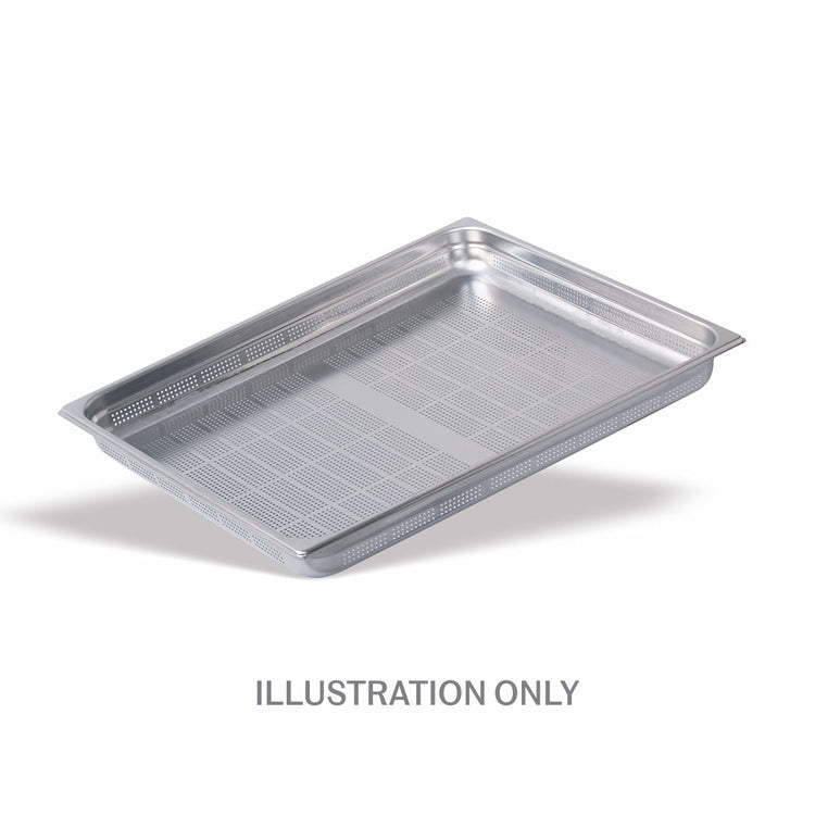 100mm Deep 2/1 Stainless Steel Perforated Gastronorm