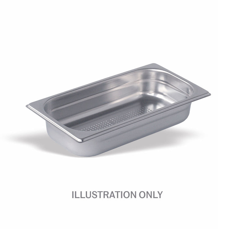 150mm Deep 1/3 Stainless Steel Perforated Gastronorm